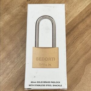 Brass Padlock with Stainless Steel Shackle